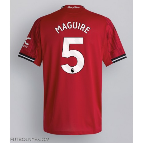 Camiseta Manchester United Harry Maguire #5 Primera Equipación 2025-26 manga corta